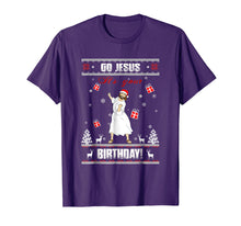 Load image into Gallery viewer, Go Jesus it&#39;s Your Birthday Ugly Christmas Sweater T-shirt
