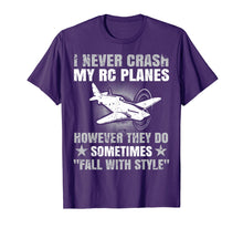 Load image into Gallery viewer, I Never Crash My Rc Planes Radio Control Hobby Tshirt
