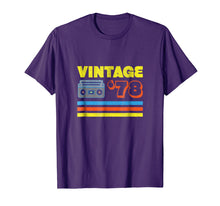 Load image into Gallery viewer, 40th Birthday T-Shirt Gift For Men &amp; Women Vintage 1978
