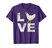 Load image into Gallery viewer, LOVE Chickens Chicken Lover Distressed Graphic T-Shirt
