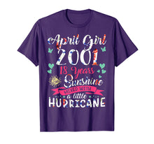 Load image into Gallery viewer, April Girls 2001 T Shirt 18 Years Old Awesome since 2001
