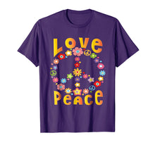 Load image into Gallery viewer, Hippie LOVE PEACE FREEDOM T-Shirt 60s 70s Tie Dye Shirt
