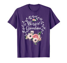 Load image into Gallery viewer, Blessed Grandma T-Shirt with floral, heart Mother&#39;s Day Gift
