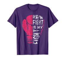Load image into Gallery viewer, Her Fight Is My Fight Shirt Pink Boxing Glove Shirt
