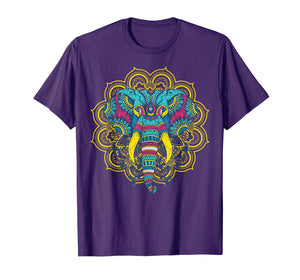 Elephant Lover t shirt; Colorful Elephant t shirt; Mandala