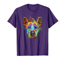 Load image into Gallery viewer, Splash Art Cattle Dog T-Shirt | Blue heeler Lover Gifts

