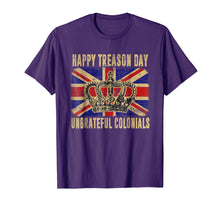 Load image into Gallery viewer, British Flag Happy Treason Day Ungrateful Colonials T-shirt
