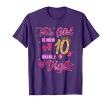 Load image into Gallery viewer, 10 Years Old 10th Birthday Girl 10 Double Digits Gift Shirt
