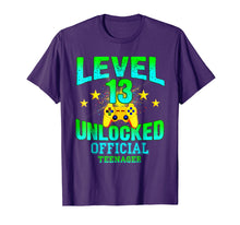 Load image into Gallery viewer, Official Teenager t Shirt Level 13 Unlocked Birthday Gifts
