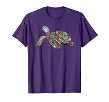 Load image into Gallery viewer, Fun Mosaic Shell Sea Turtle Lovers Land Tortoise T-Shirt
