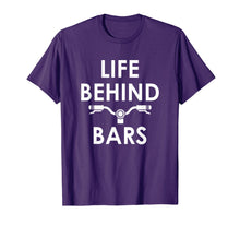 Load image into Gallery viewer, Life Behind Bars - Funny Biker and Cyclist Gifts T-Shirt
