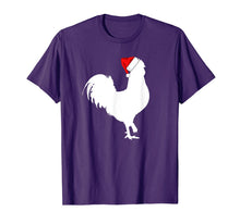 Load image into Gallery viewer, Rooster Santa Hat Merry Christmas Matching Family Pajama T-Shirt
