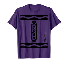 Load image into Gallery viewer, Halloween Purple Crayon Costume Funny T-Shirt
