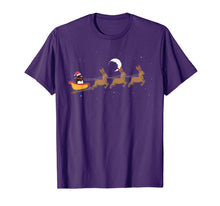 Load image into Gallery viewer, Christmas Penguin Riding Sled With Santa Hat Cute Funny Gift T-Shirt-1986845
