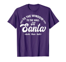 Load image into Gallery viewer, Window Wall Santa Deck Halls T-Shirt
