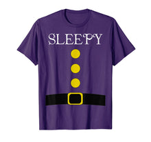 Load image into Gallery viewer, Purple Dwarf Costume Shirts Funny Halloween Gift Idea Sleepy T-Shirt

