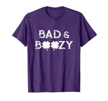 Load image into Gallery viewer, Funny Bad And Boozy Irish Shamrock St.Patrick's Costume T-Shirt-779086
