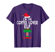 Load image into Gallery viewer, I'm The Coffee Lover Elf Family Matching Christmas Tshirt T-Shirt
