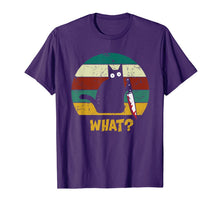 Load image into Gallery viewer, WHAT Murderous Cat With Knife Vintage Halloween Gifts 2019 T-Shirt
