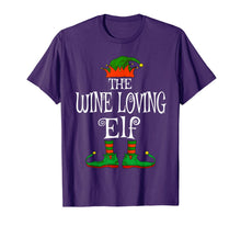 Load image into Gallery viewer, The Wine Loving Elf Family Matching Funny Christmas Gift T-Shirt
