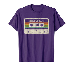 Vintage Best of 1971 48th Birthday Cassette T-Shirt