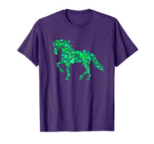 Load image into Gallery viewer, Funny Shamrock Horse Lover St. Patricks day Horseshoe Gift T-Shirt-1045698
