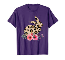 Load image into Gallery viewer, Bunny Leopard Print Floral Cute Easter Girls Women T-Shirt-154529
