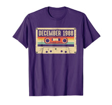 Load image into Gallery viewer, Vintage December 1988 31st birthday Gift Retro Cassette Tape T-Shirt
