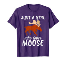 Load image into Gallery viewer, Just A Girl Who Loves Moose Clothes Outfit Gift Moose T-Shirt-1547199
