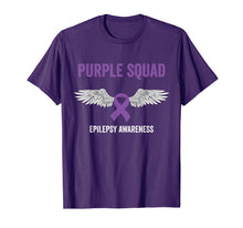 Load image into Gallery viewer, Epilepsy awareness purple ribbon - epilepsy awareness month T-Shirt
