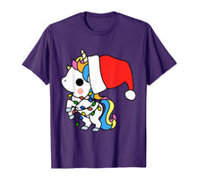 Load image into Gallery viewer, Unicorn Christmas Shirt Girls Women Xmas Gifts Cute Kawaii T-Shirt
