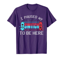Load image into Gallery viewer, I paused my Switch to be here Switch Gamer Kids Gift T-Shirt T-Shirt-307893
