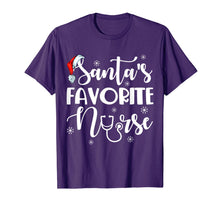 Load image into Gallery viewer, Santa&#39;s Favorite Nurse Merry Christmas T-Shirt
