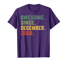 Load image into Gallery viewer, Awesome Since December 2008 11th Birthday 11 Yrs Old T-Shirt
