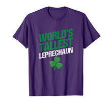 Load image into Gallery viewer, Funny Saint Patrick's Day Paddy's World's Tallest Leprechaun T-Shirt-595476
