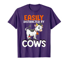 Load image into Gallery viewer, Easily Distracted By Cows Farm Animals Farming Farmer T-Shirt-2323778

