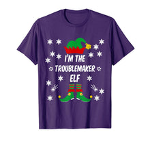 Load image into Gallery viewer, I'm The Troublemaker Elf Funny Family Matching Christmas T-Shirt-1999057
