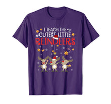 Load image into Gallery viewer, I Teach The Cutest Little Reindeers Christmas Teacher Gift T-Shirt
