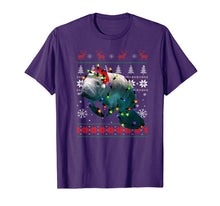 Load image into Gallery viewer, Ugly Christmas Manatee Santa Shirt Funny Manatee Lover Gift T-Shirt
