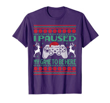 Load image into Gallery viewer, I Paused My Game To Be Here Ugly Christmas Video Gamer Boys T-Shirt
