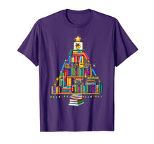 Load image into Gallery viewer, Merry Christmas Library Tree Gift For Book Lover Librarian T-Shirt
