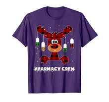 Load image into Gallery viewer, Red Plaid Reindeer Pharmacist Pharmacy Crew Christmas Gift T-Shirt-1449430
