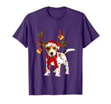 Load image into Gallery viewer, Santa jack russell gorgeous reindeer Light Christmas Lover T-Shirt
