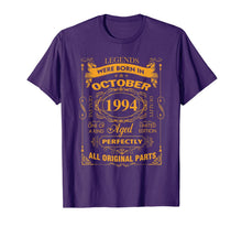 Load image into Gallery viewer, Legends Were Born In October 1994 Tshirt 25Th Birthday Gift T-Shirt
