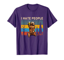 Load image into Gallery viewer, I Hate People - Bear Drinking Beer Tshirt Funny Gifts T-Shirt

