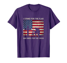 Load image into Gallery viewer, I Stand For The Flag And Kneel For The Cross Gift T-Shirt-416882
