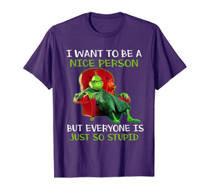 Tee Christmas Grinch-Xmas funny quotes T-Shirt