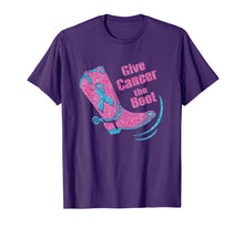 Load image into Gallery viewer, Give Cancer The Boot Pink Breast cancer Awareness Month Gift T-Shirt
