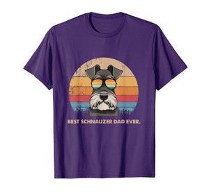 Dog Vintage Best Schnauzer Dad Ever - Fathers Day Gift T-Shirt-1279878
