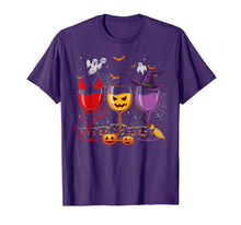 Load image into Gallery viewer, Three Glasses Of Wines Shirt Funny Halloween Wine Lover T-Shirt
